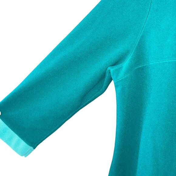 Vanity Fair Vintage Womens Robe Size Medium Green Dacron Pocket Casual - Picture 9 of 11